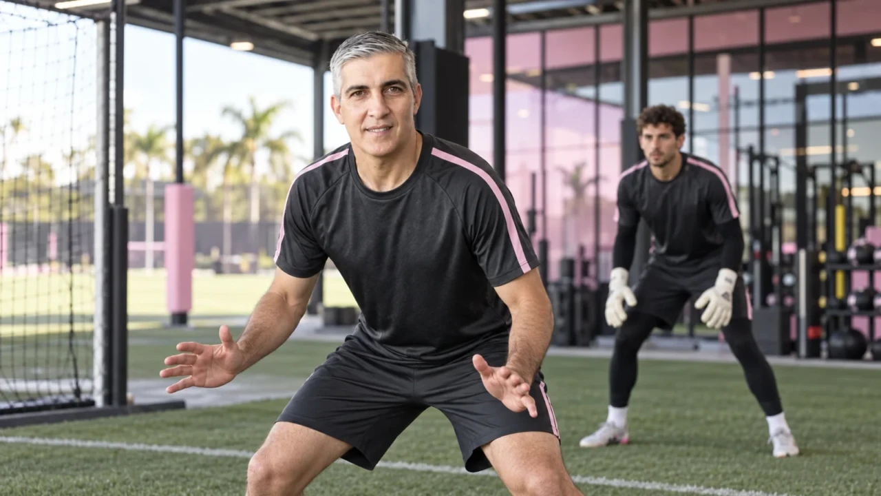 Ignacio Don hướng dẫn tư thế sẵn sàng cho thủ môn Inter Miami