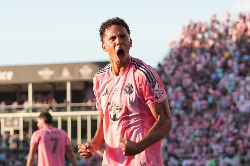 Ian Fray ăn mừng trong màu áo Inter Miami