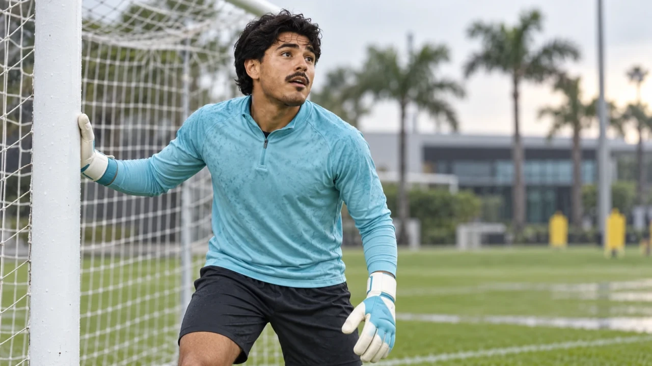 Rocco Ríos Novo kiểm tra góc đứng tại sân tập Inter Miami