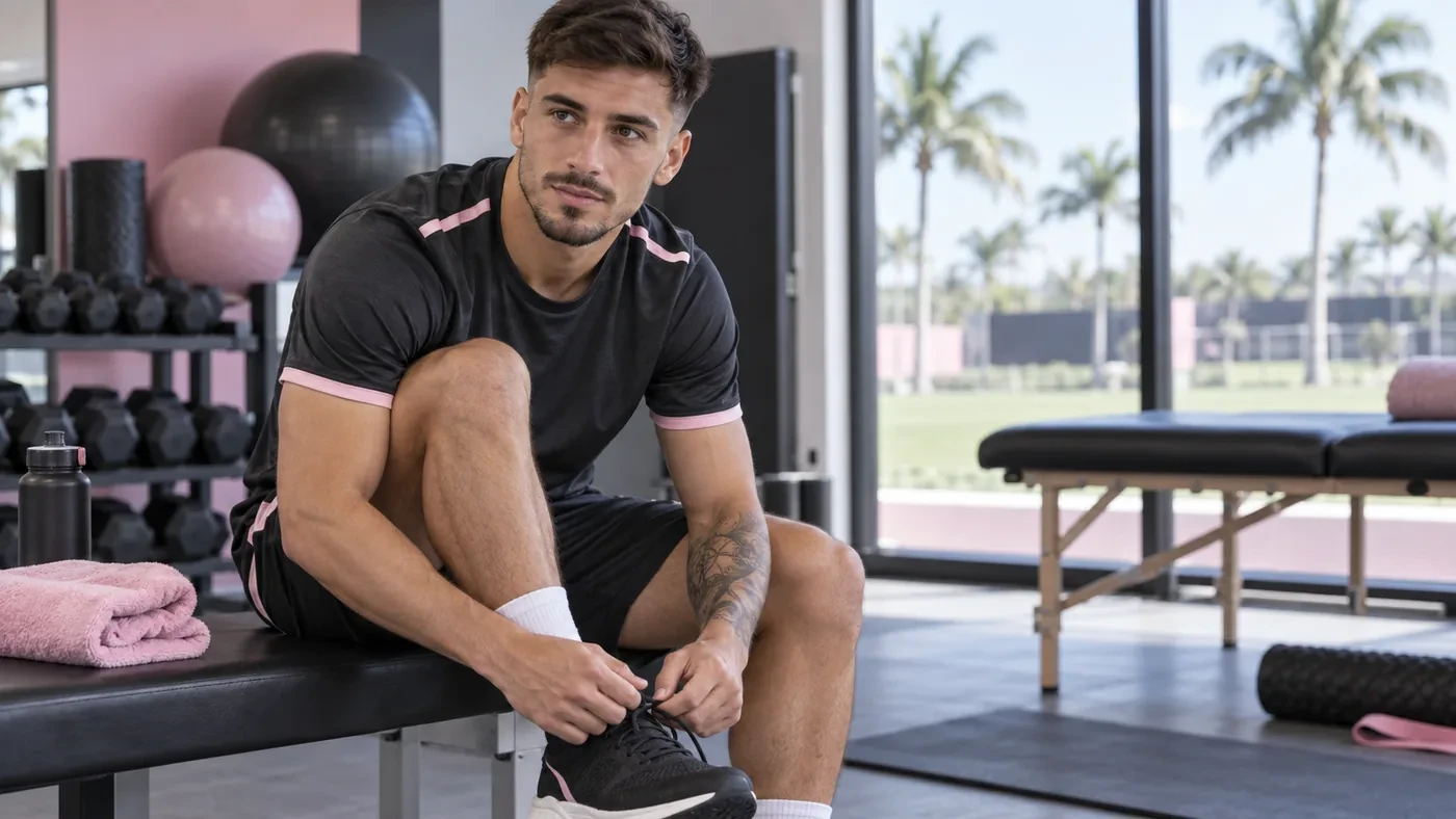 Tadeo Allende chuẩn bị cho buổi tập cá nhân tại Inter Miami