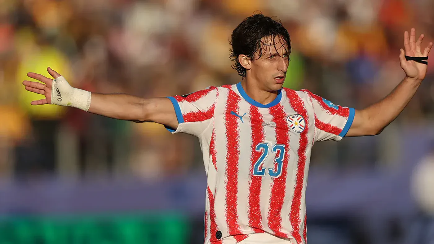 Matías Galarza trong màu áo đội tuyển Paraguay tại World Cup 2026