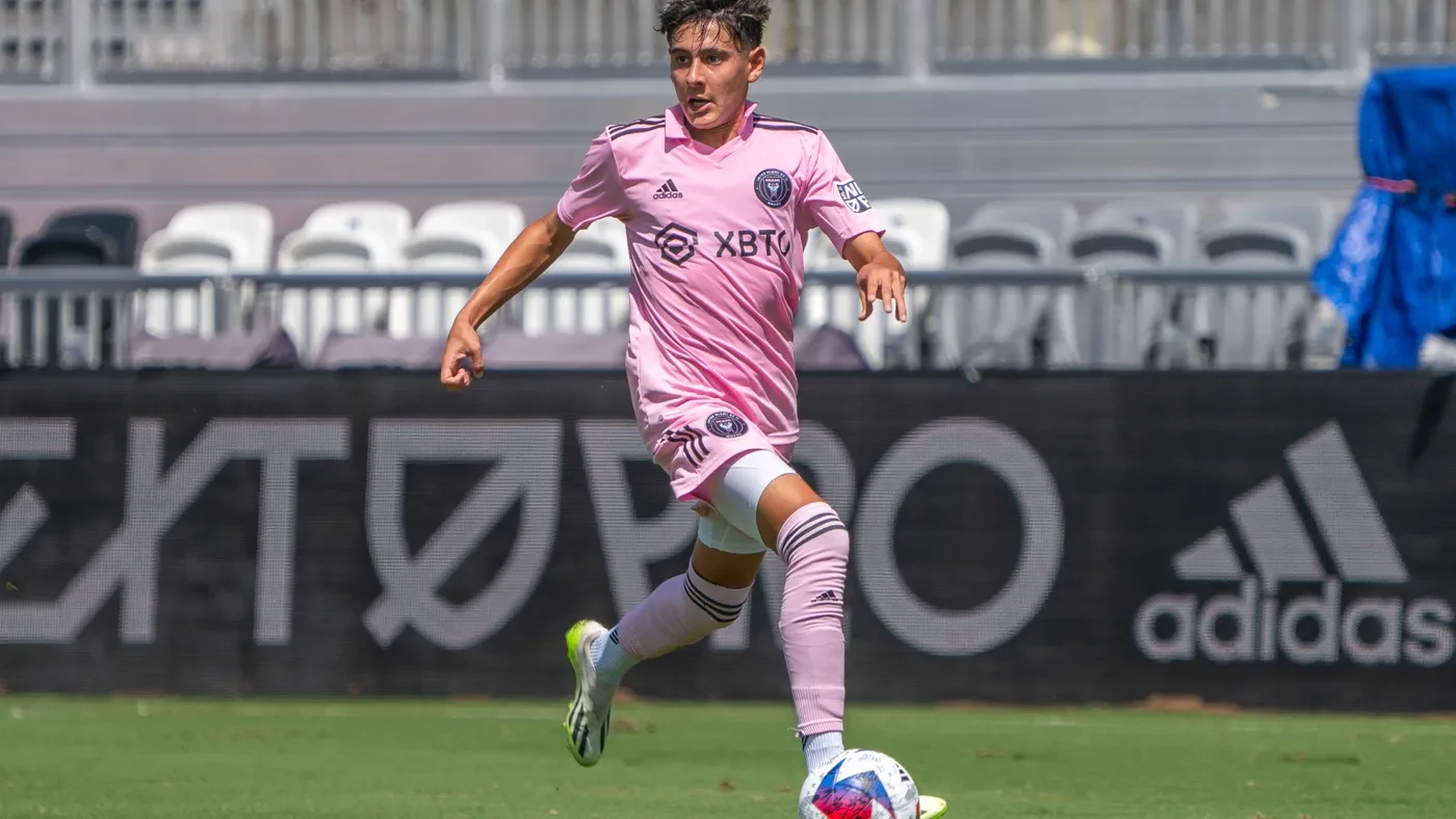 Santiago Morales thi đấu cho Inter Miami CF II trong MLS NEXT Pro