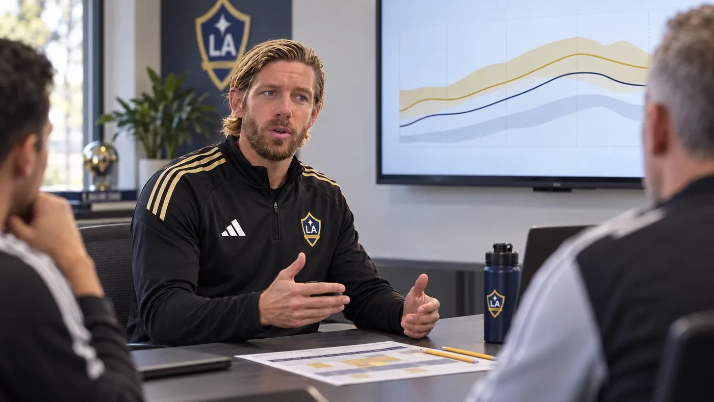 Tom Williams trao đổi xu hướng tải vận động với đội ngũ hiệu suất LA Galaxy