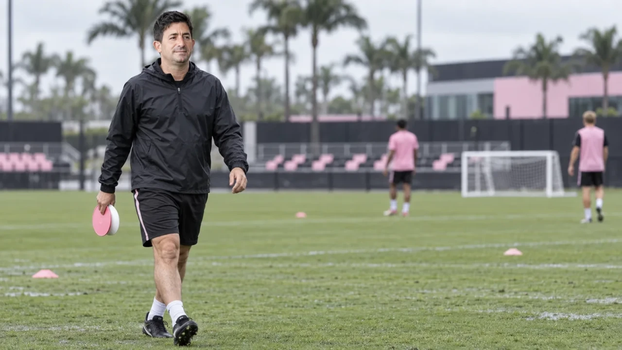 Ricardo de Alberto chuẩn bị khu vực tập luyện của Inter Miami